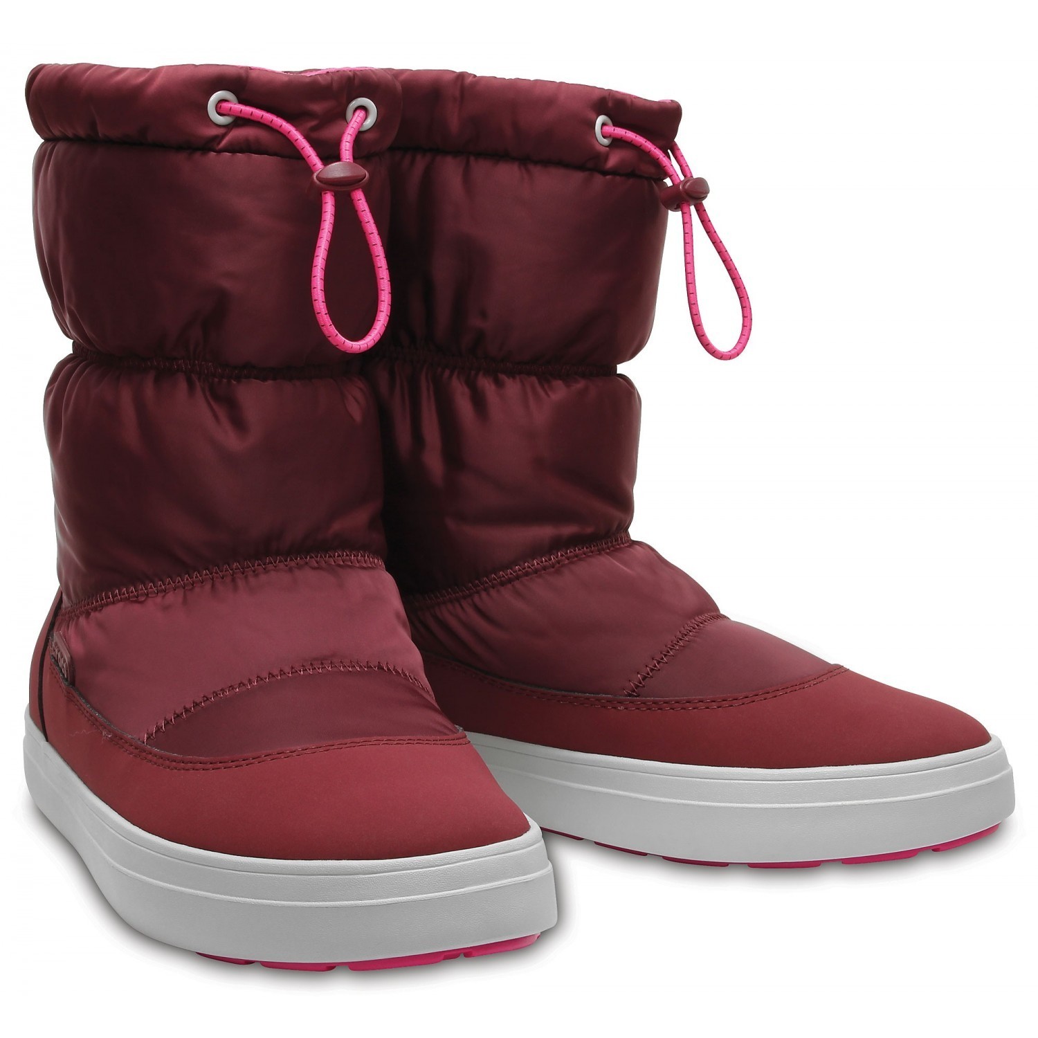 

Зимние сапоги Crocs LodgePoint Shiny, W6, 36-37, бордовые