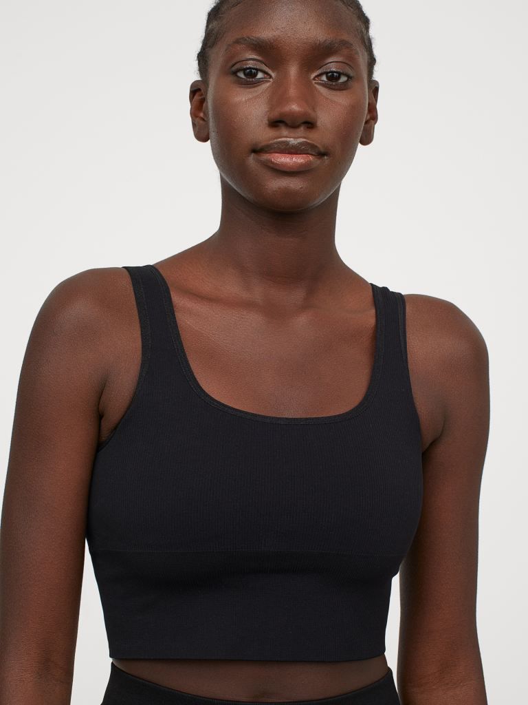 

Спортивный топ H&M Sport 852174001b39  Черный, Спортивный топ H&M Sport 852174001b39 S Черный