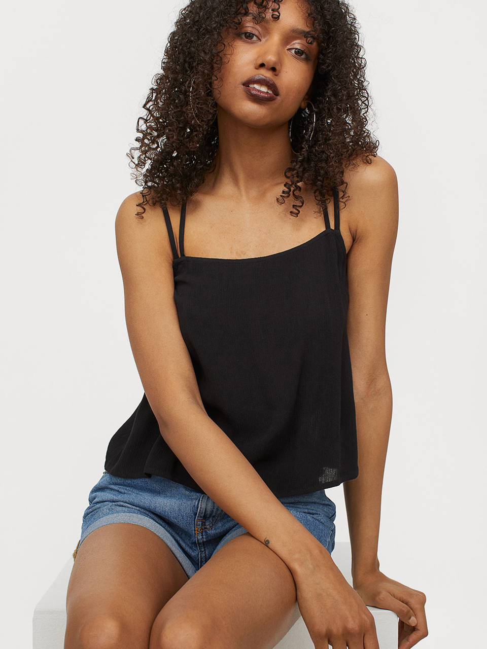 

Топ H&M 968550007b39  Черный, Топ H&M 968550007b39 38 Черный