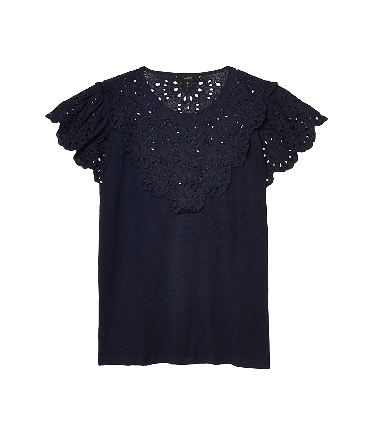 

Футболка J.Crew Lace Scalloped Yoke T-Shirt Navy,  (40, Футболка J.Crew Lace Scalloped Yoke T-Shirt Navy, XXS (40)