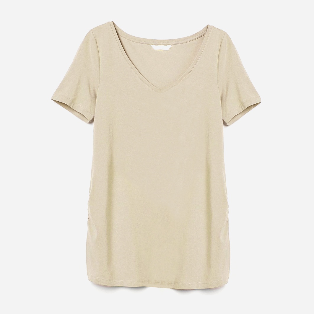 

Футболка для беременных H&M 992772b39  Бежевая, Футболка для беременных H&M 992772b39 L Бежевая