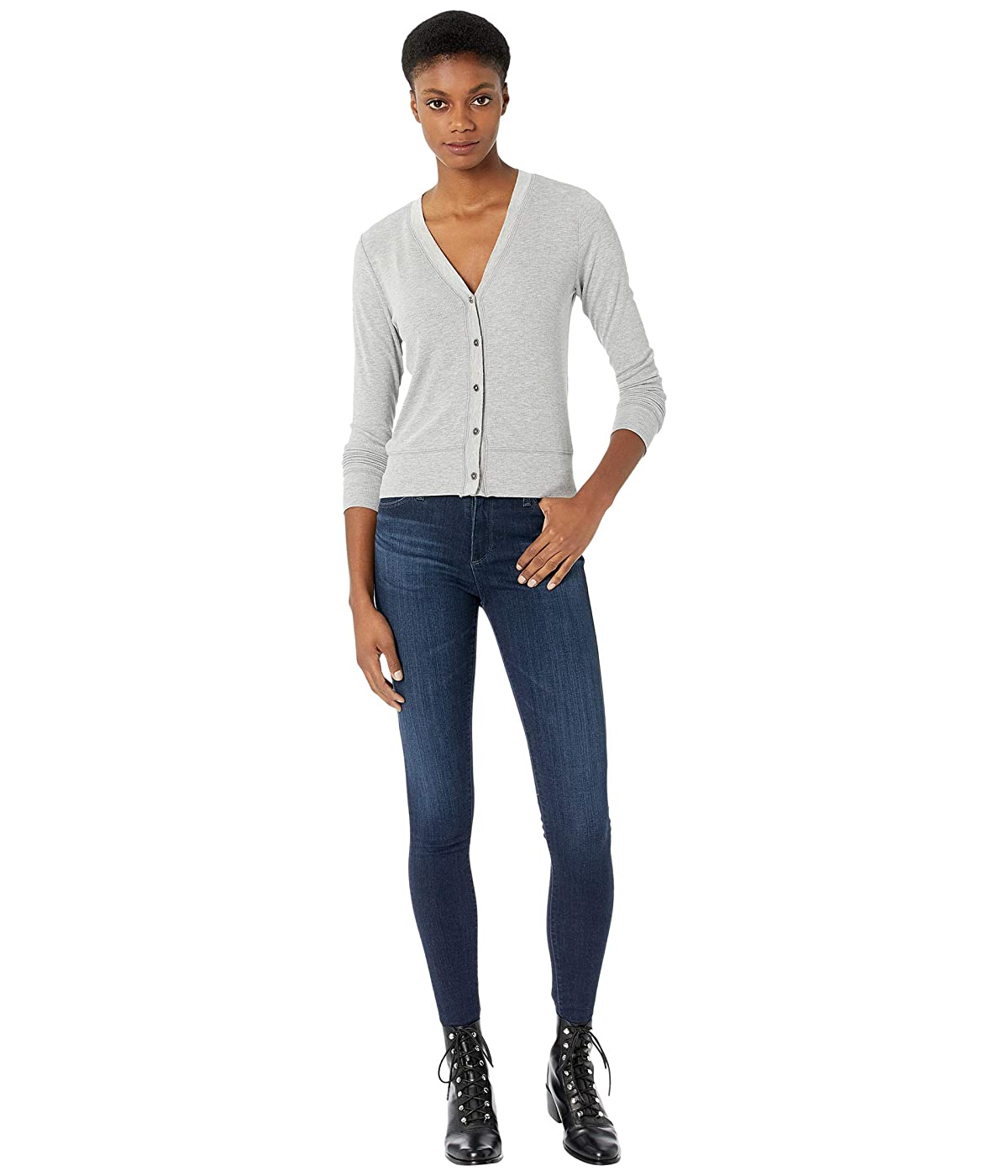 

Кардиган LAmade Franca 2x1 Modal Stretch Rib Button Front Heather Grey,  (42, Кардиган LAmade Franca 2x1 Modal Stretch Rib Button Front Heather Grey, XS (42)