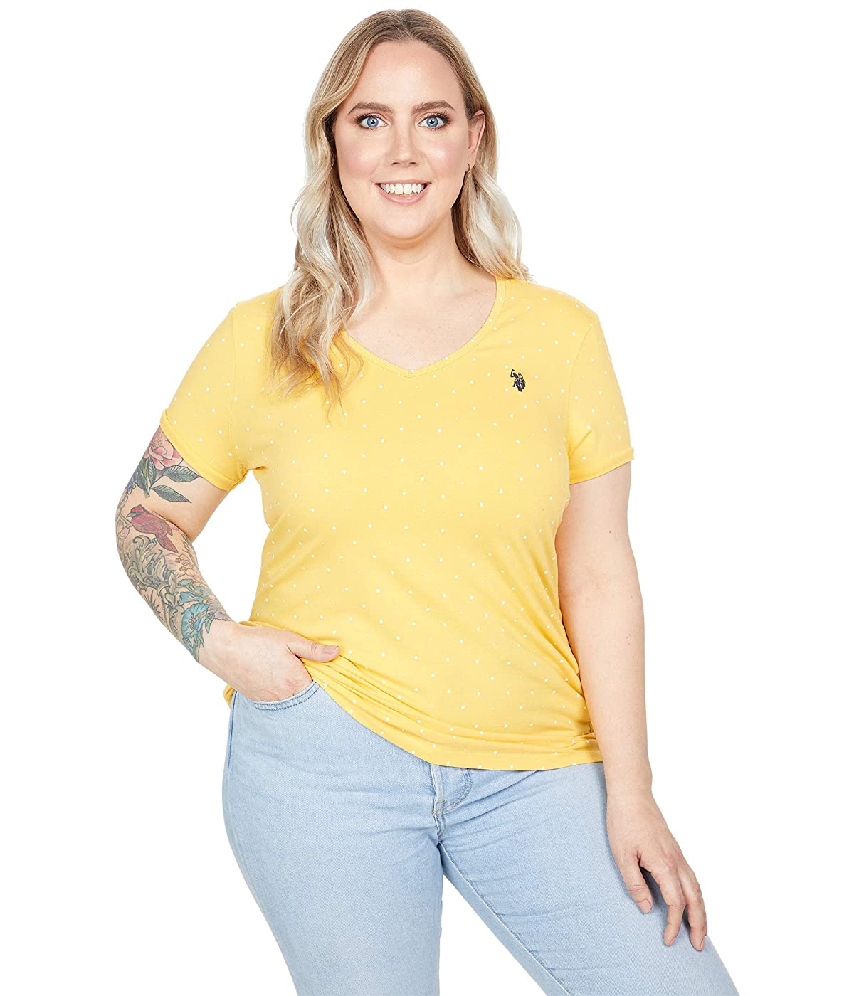 

Футболка U.S. POLO Dot V-Neck Tee Chelsea Gold,  (42, Футболка U.S. POLO Dot V-Neck Tee Chelsea Gold, XS (42)