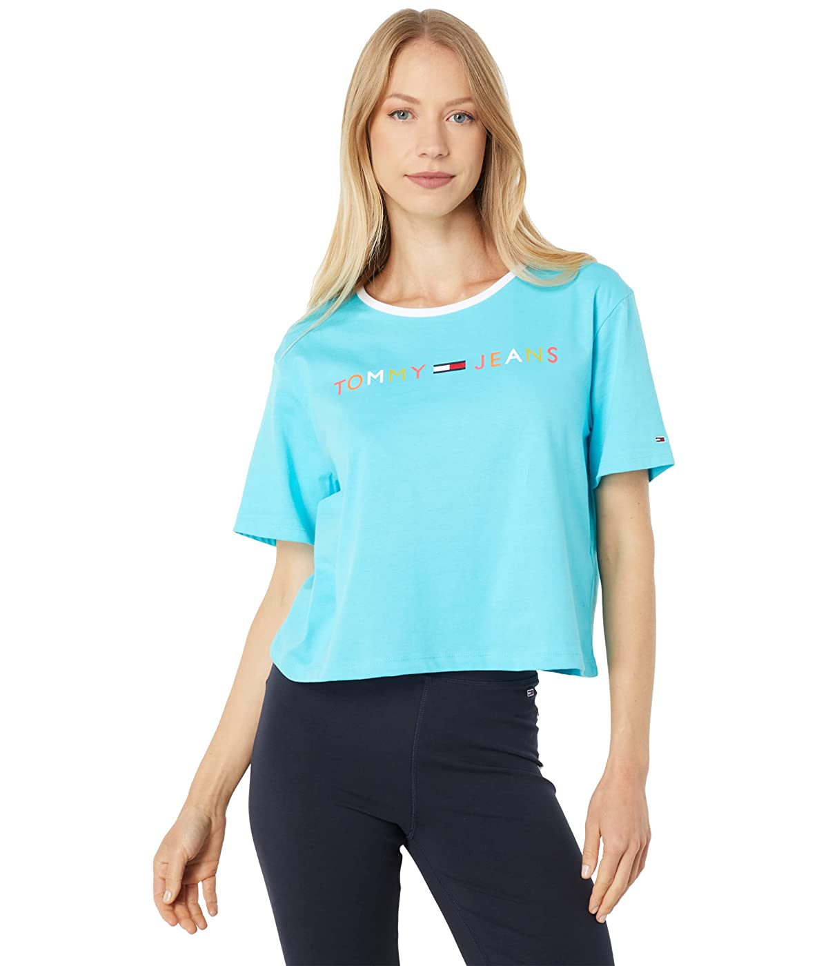 

Футболка Tommy Jeans Rainbow Linear Tee Curacao,  (48, Футболка Tommy Jeans Rainbow Linear Tee Curacao, L (48)