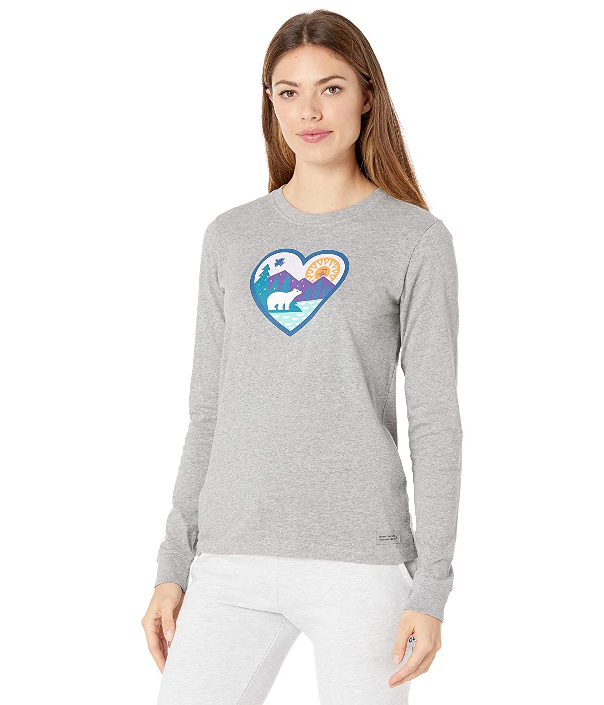 

Лонгслив Life is Good Winter Loved Crusher Heather Grey, M (46)