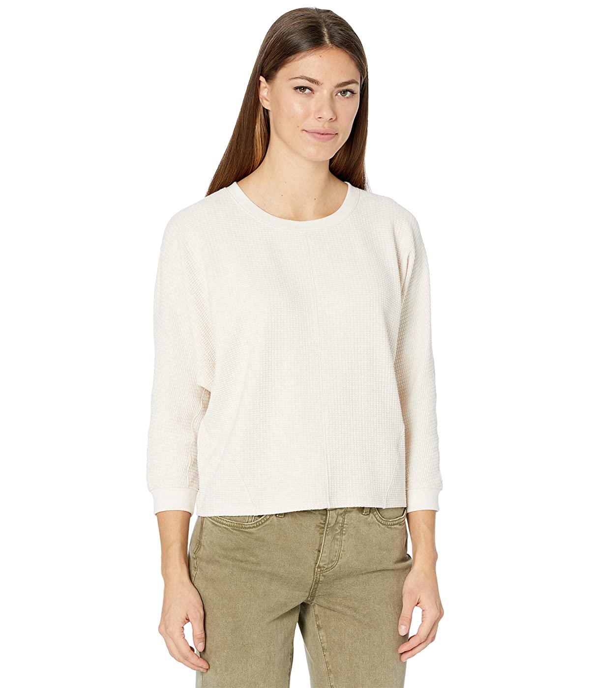 

Лонгслив Lilla P Seamed Dolman Top in Textured Waffle Cameo, XS (42)