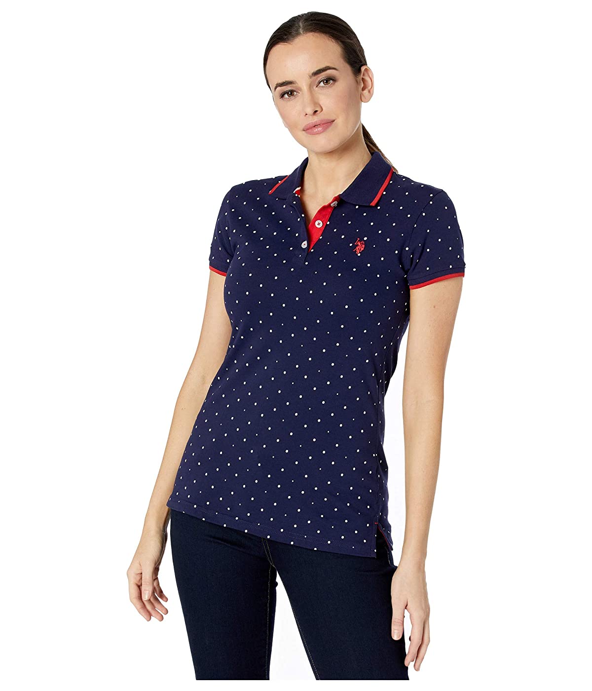 

Поло U.S. POLO Dot Print Polo Shirt Evening Blue,  (42, Поло U.S. POLO Dot Print Polo Shirt Evening Blue, XS (42)