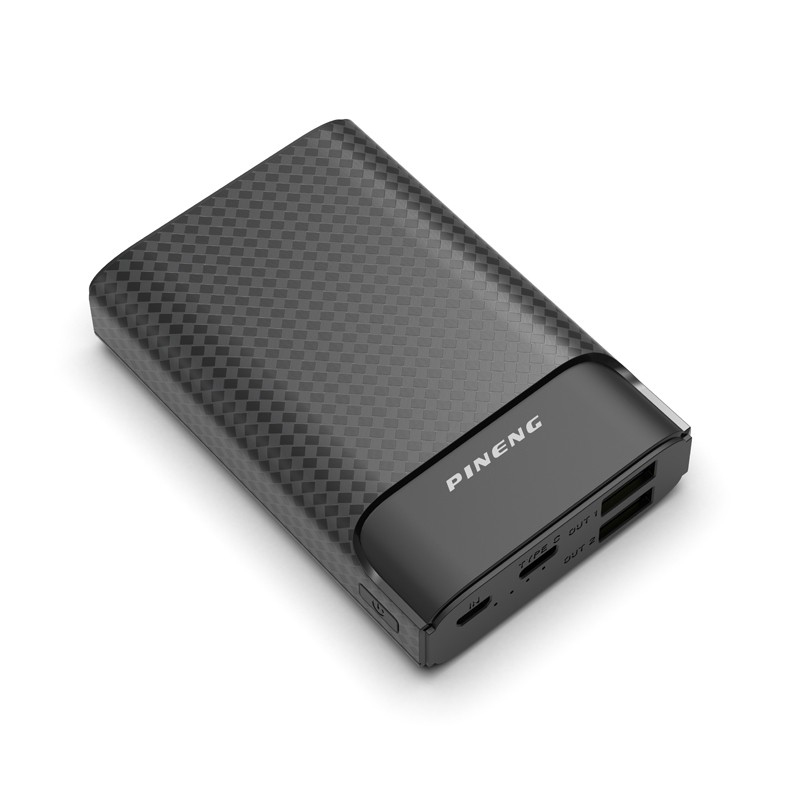 

Внешний аккумулятор Power Bank Pineng PN-986 PD QC3.0 10000 mAh 2 Input & 2 Output Black