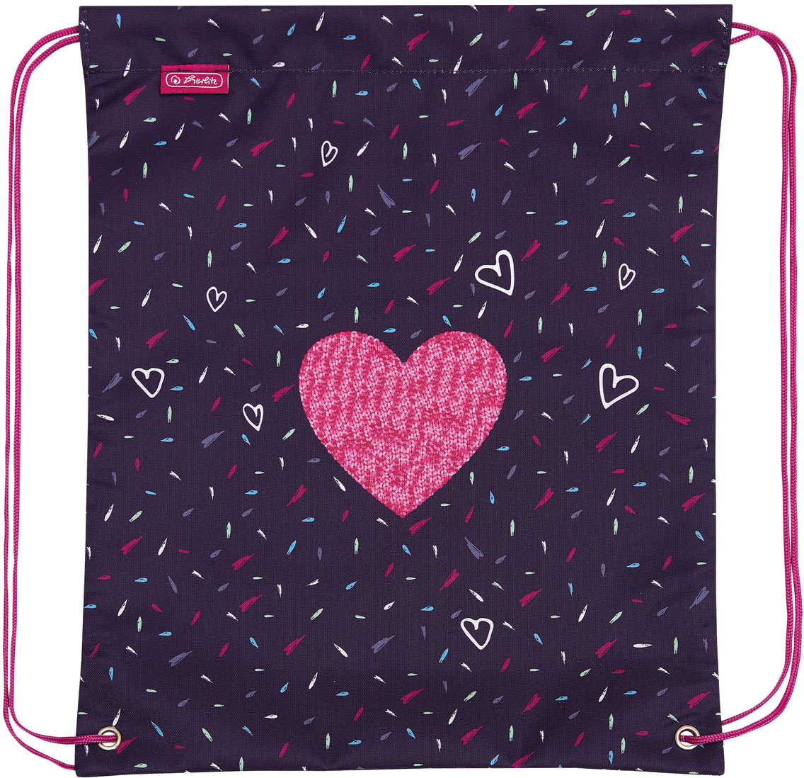 

Сумка для обуви Herlitz Tropical Heart Сердце синяя (50026418T)
