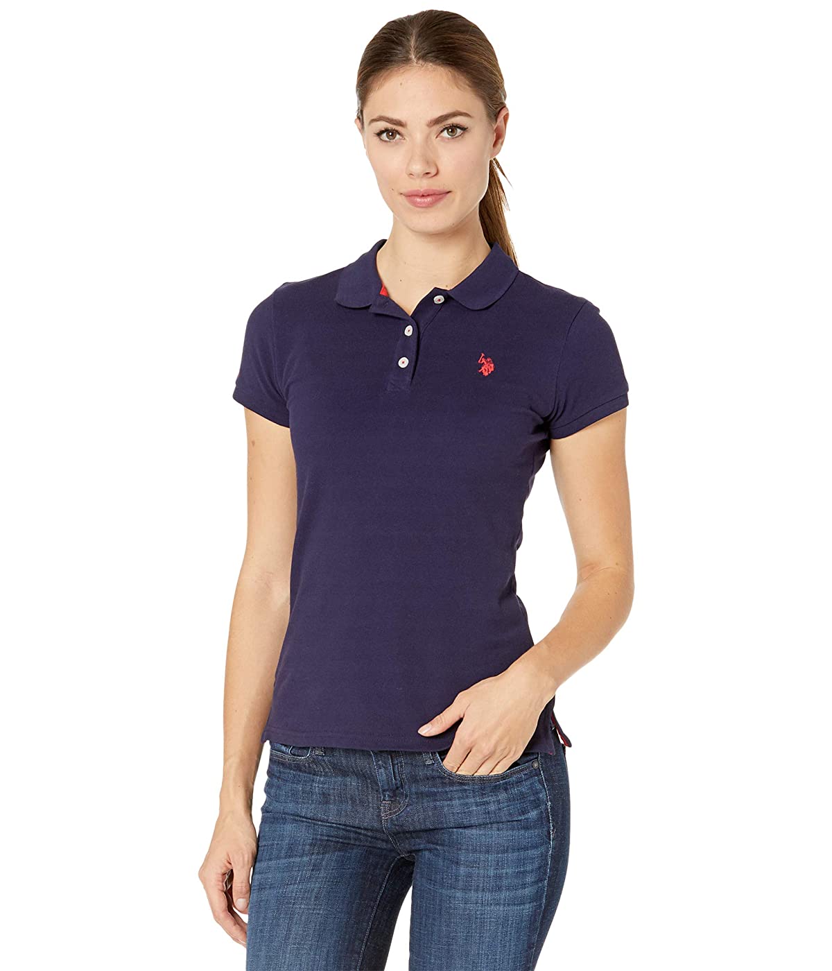 

Поло U.S. POLO Solid Opp Polo Evening Blue/Racing Red, Поло U.S. POLO Solid Opp Polo Evening Blue/Racing Red, XS (42)