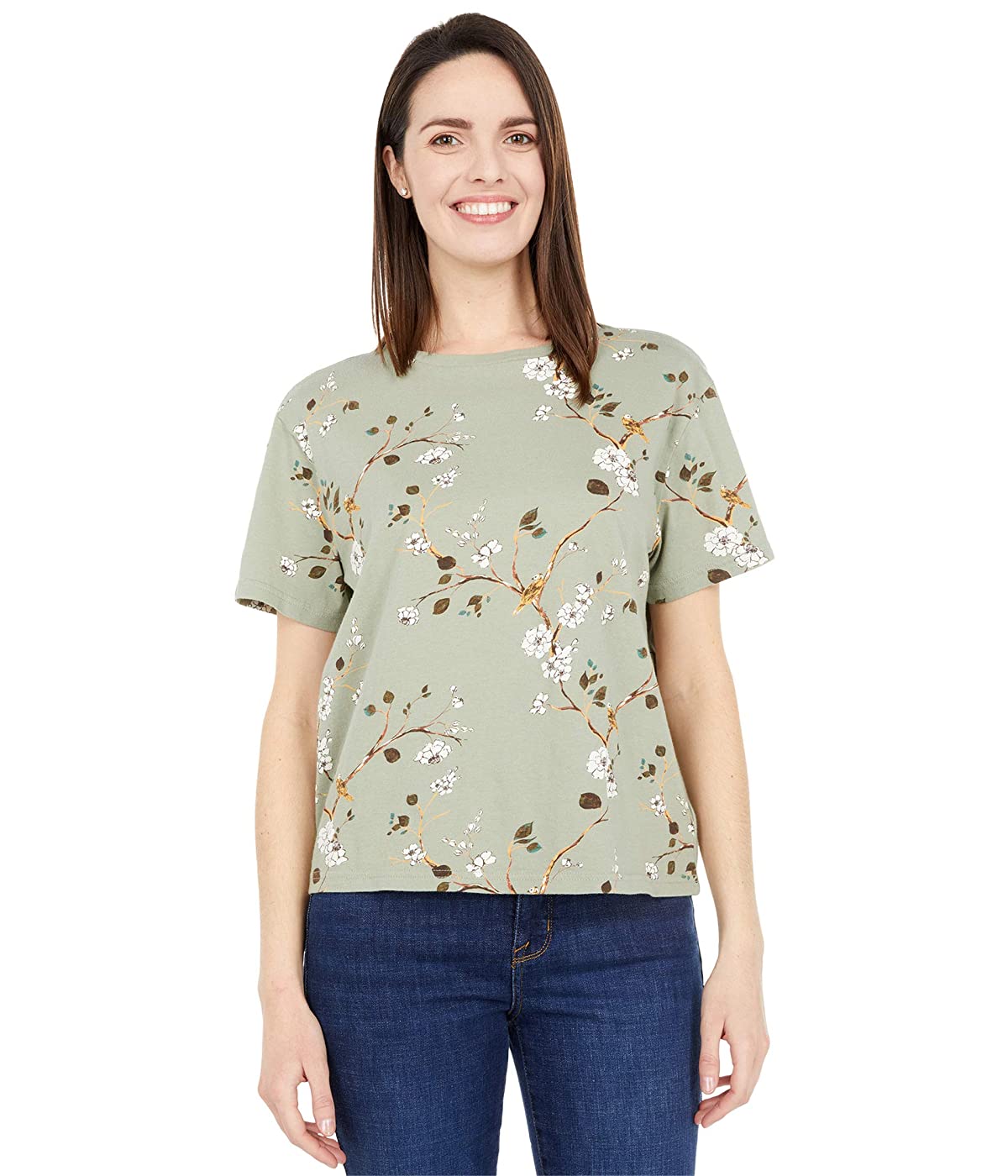 

Футболка Lucky Brand Boyfriend Tee Green Multi,  (46, Футболка Lucky Brand Boyfriend Tee Green Multi, M (46)