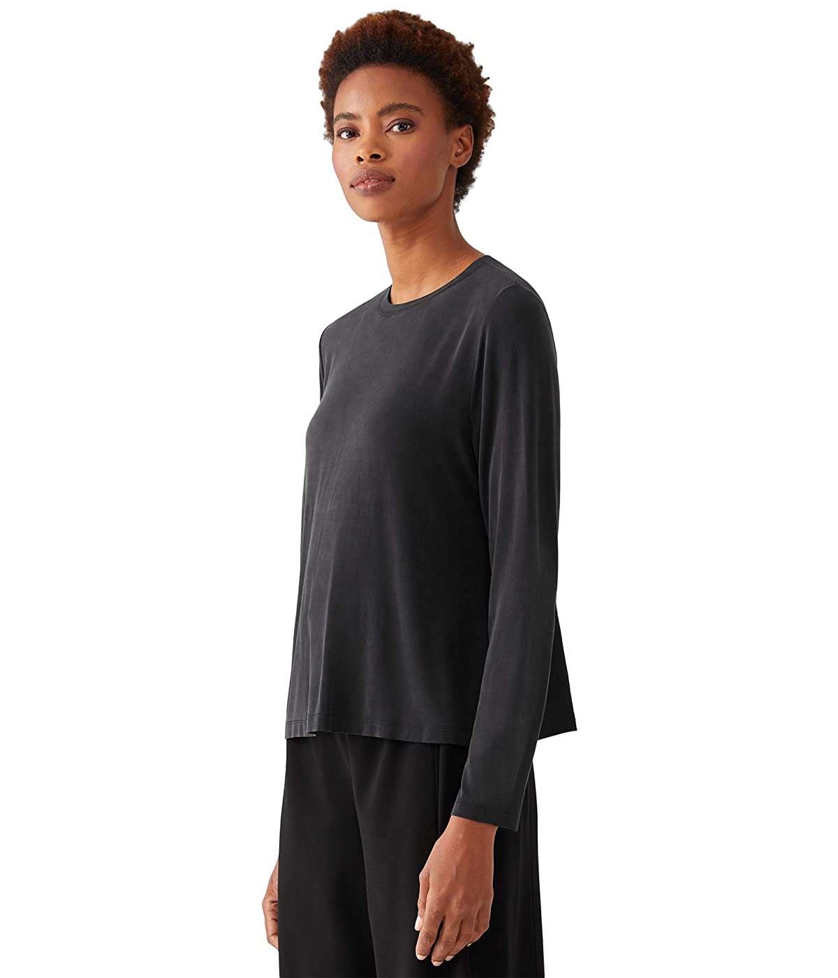 

Лонгслив Eileen Fisher Crew Neck Top Black,  (44, Лонгслив Eileen Fisher Crew Neck Top Black, S (44)