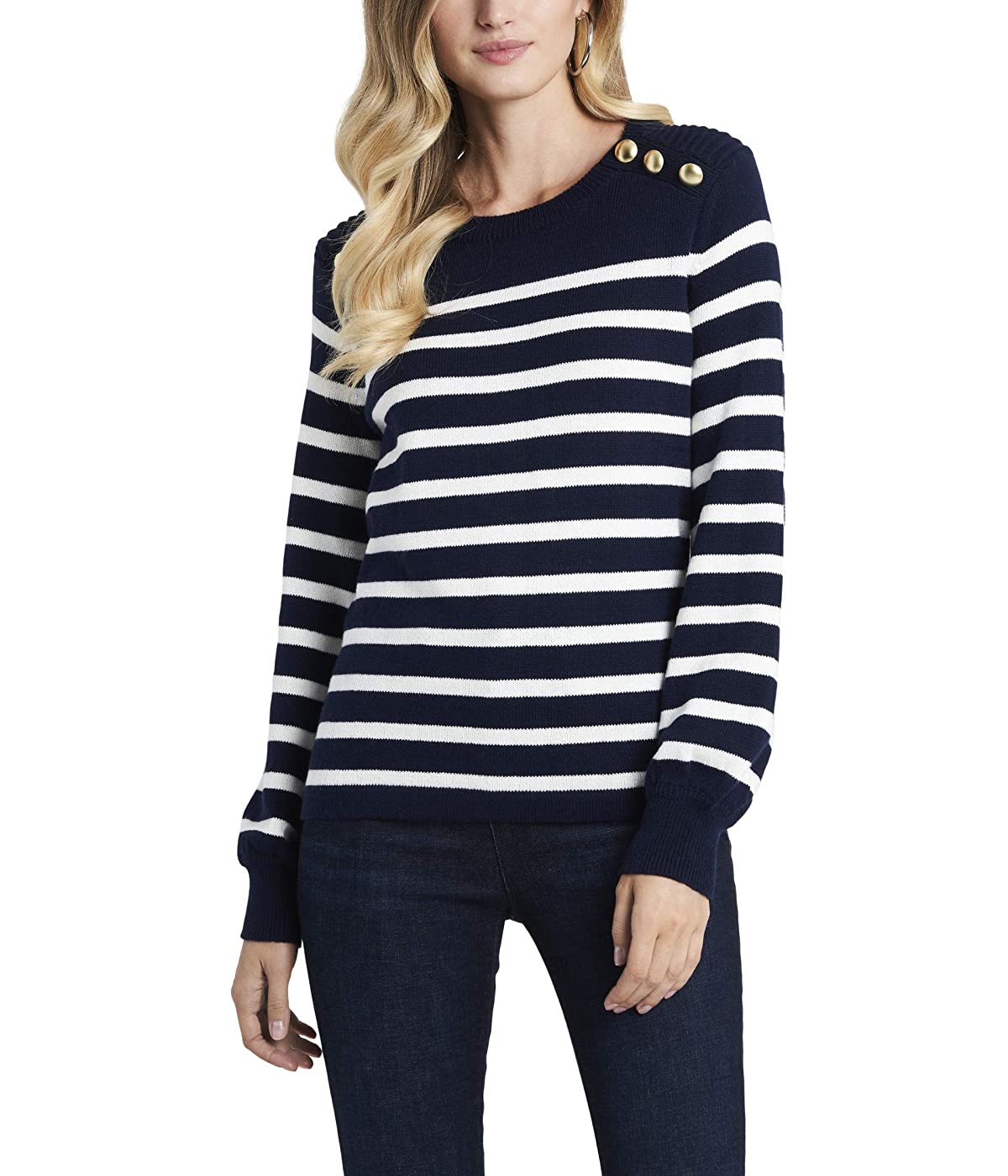 

Свитер 1.STATE Crew Neck Stripe with Buttons Navy Crush,  (48, Свитер 1.STATE Crew Neck Stripe with Buttons Navy Crush, L (48)