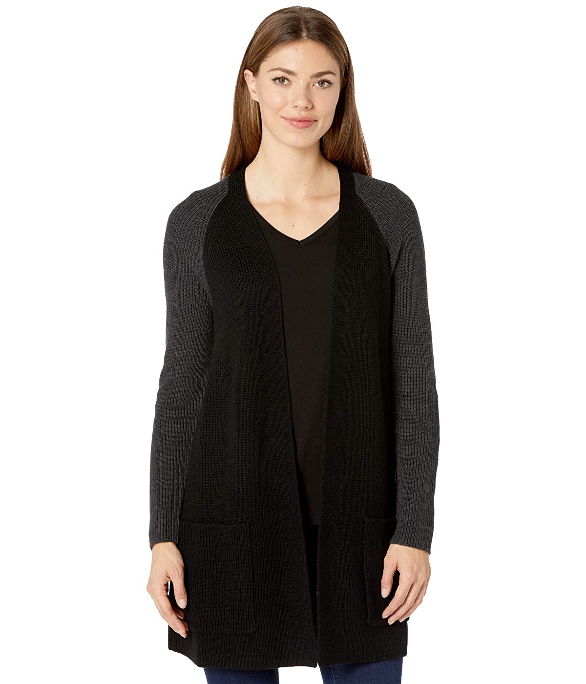 

Кардиган Eileen Fisher Merino Raglan Black/Charcoal,  (40, Кардиган Eileen Fisher Merino Raglan Black/Charcoal, XXS (40)
