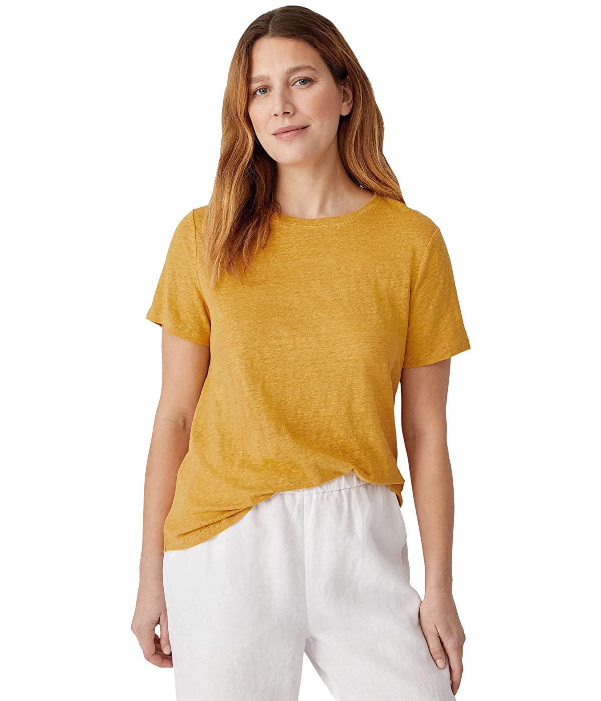 

Футболка Eileen Fisher Organic Linen Jersey Round Neck Tee Marigold,  (46, Футболка Eileen Fisher Organic Linen Jersey Round Neck Tee Marigold, M (46)