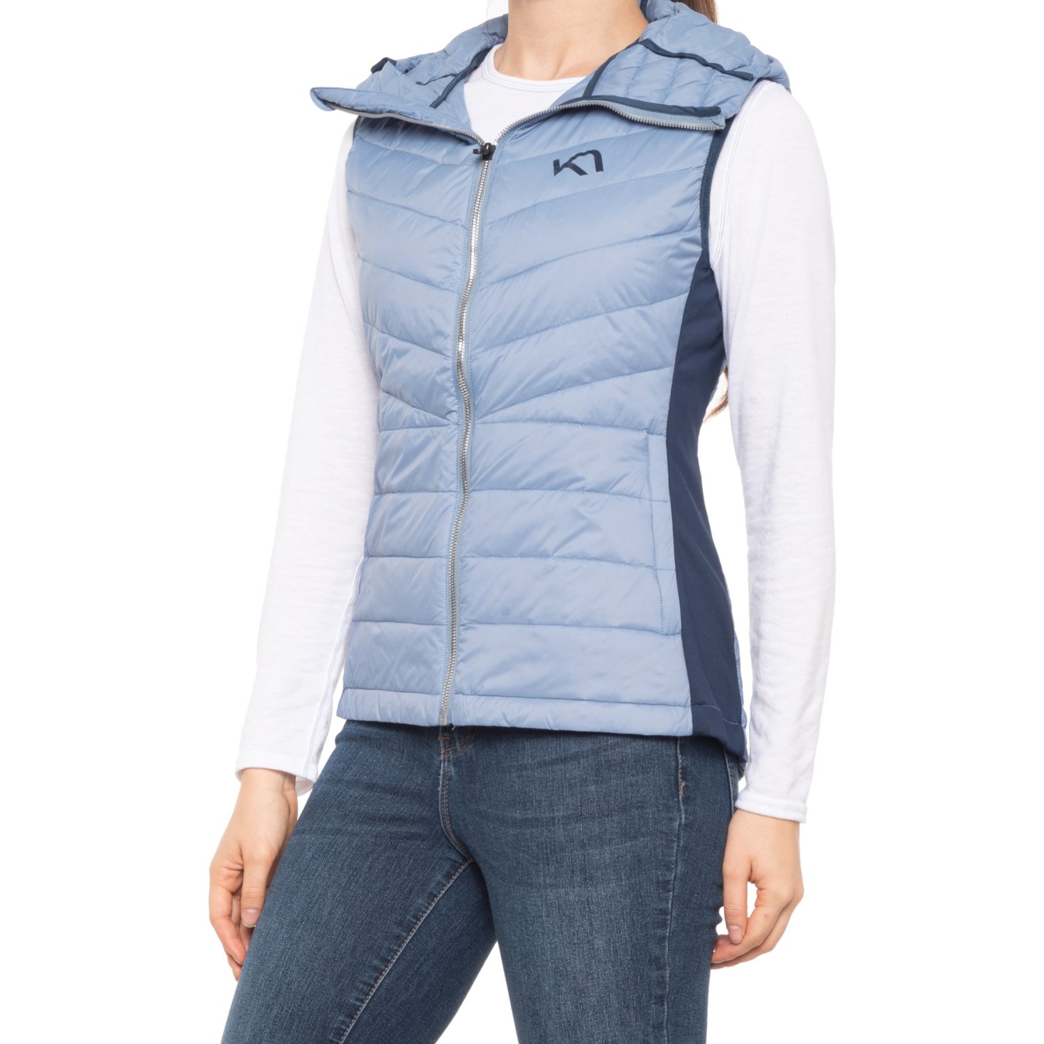 

Жилет Kari Traa Eva Hybrid Down - Insulated Denim, Жилет Kari Traa Eva Hybrid Down - Insulated Denim, S (44)