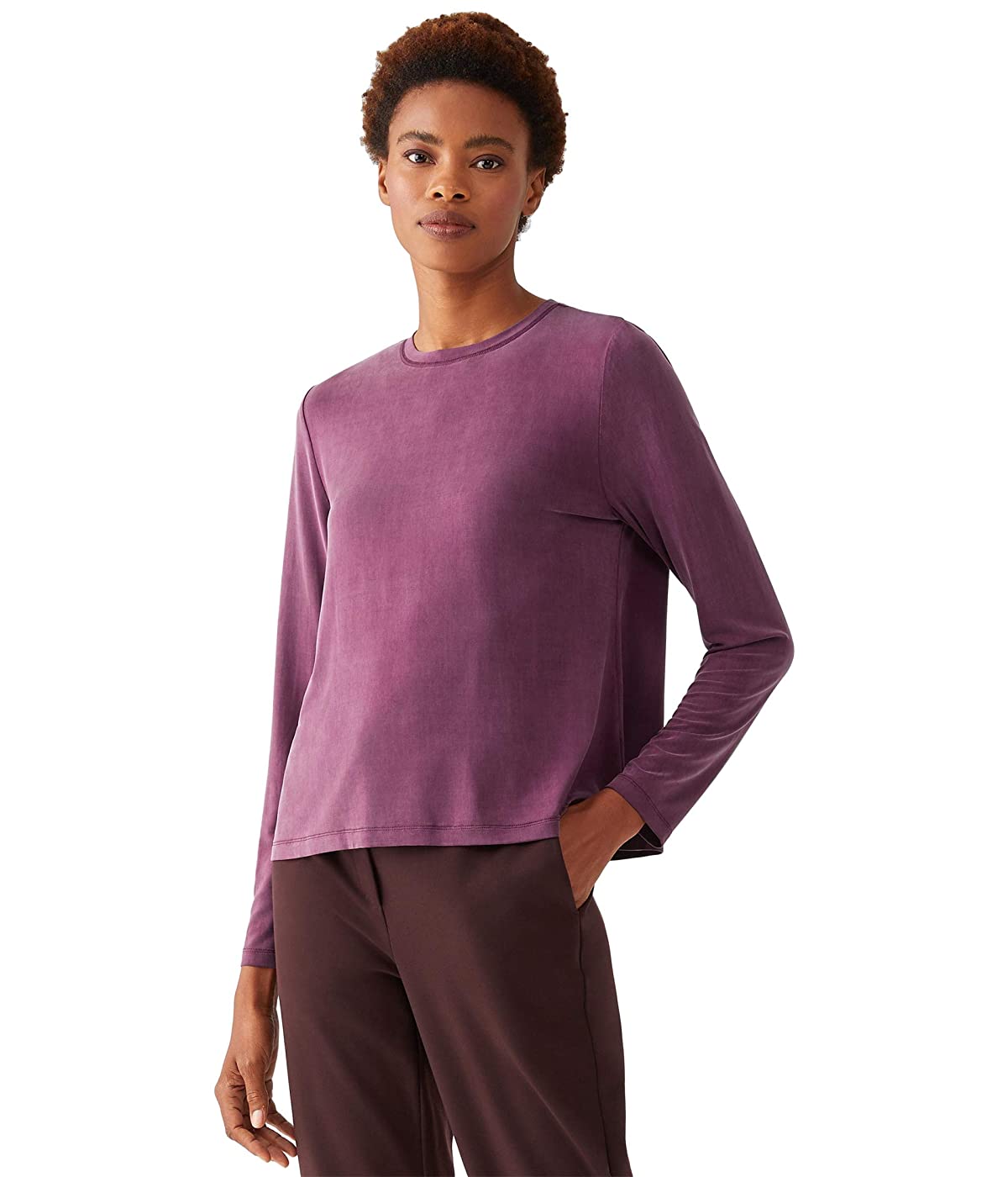 

Лонгслив Eileen Fisher Crew Neck Top Jam,  (50, Лонгслив Eileen Fisher Crew Neck Top Jam, XL (50)