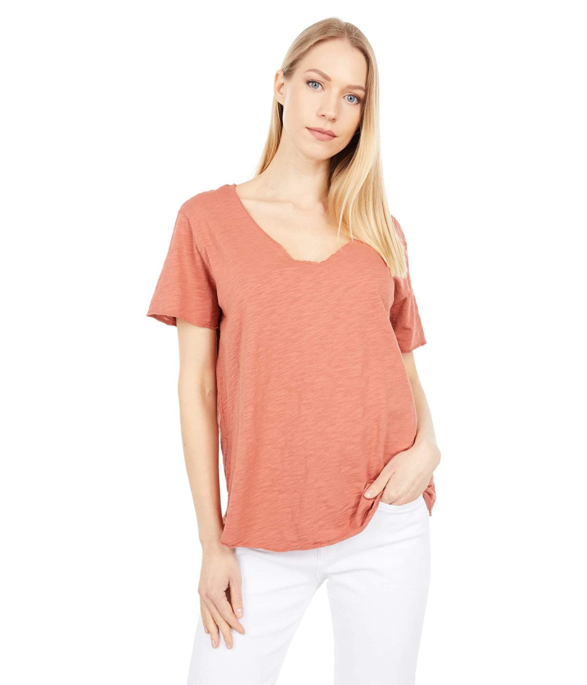 

Футболка Mod-o-doc New Slub Jersey Short Sleeve Raw Edge V-Neck Tee Red Jasper,  (46, Футболка Mod-o-doc New Slub Jersey Short Sleeve Raw Edge V-Neck Tee Red Jasper, M (46)