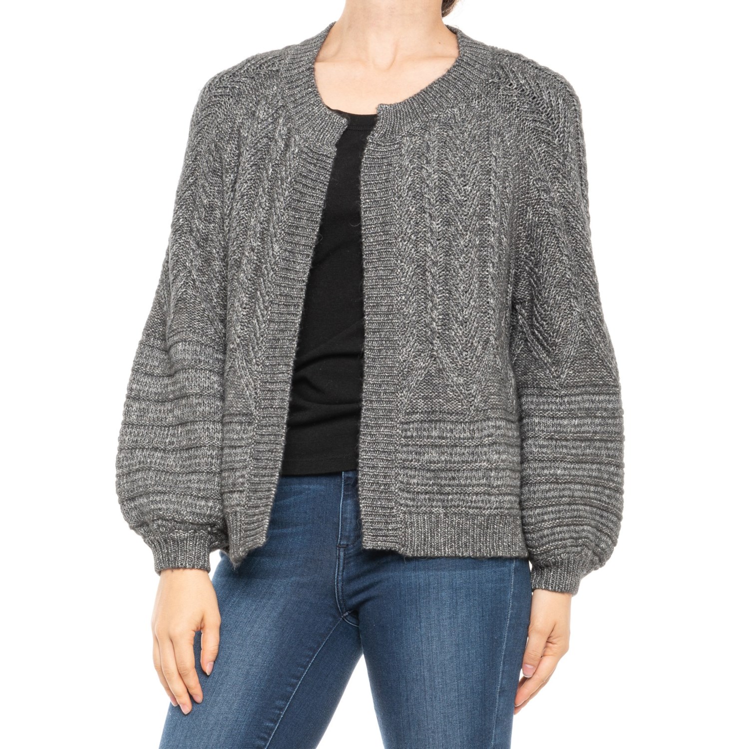 

Кардиган Lucky Brand Cable-Knit - Wool Charcoal, L (48)