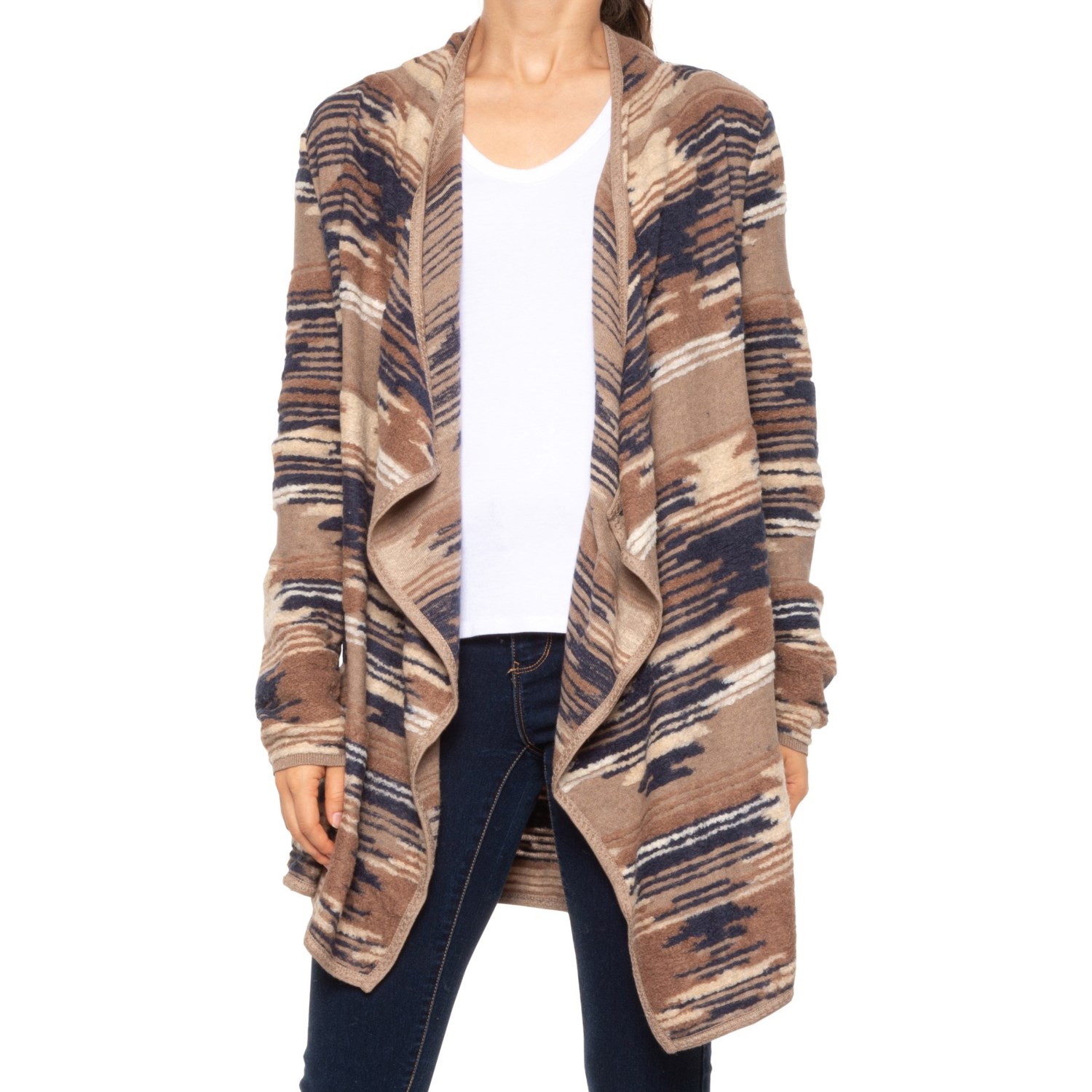 

Кардиган Lucky Brand Aztec Drape-Front Neutral, L (48)