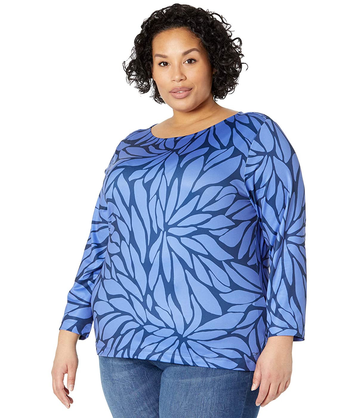 

Лонгслив Vineyard Vines Plus Size Bloom Sankaty Simple Boat Deep Bay/Marlin,  (52, Лонгслив Vineyard Vines Plus Size Bloom Sankaty Simple Boat Deep Bay/Marlin, 2X (52)
