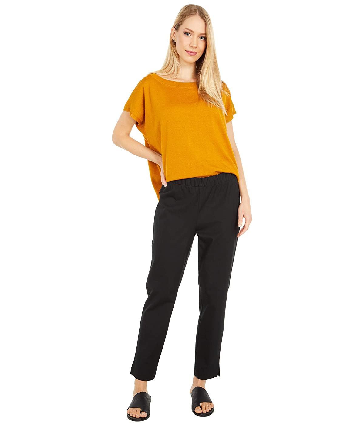 

Футболка Eileen Fisher Organic Linen Cotton Round Neck Short Sleeve Box Top Goldenrod,  (48, Футболка Eileen Fisher Organic Linen Cotton Round Neck Short Sleeve Box Top Goldenrod, L (48)