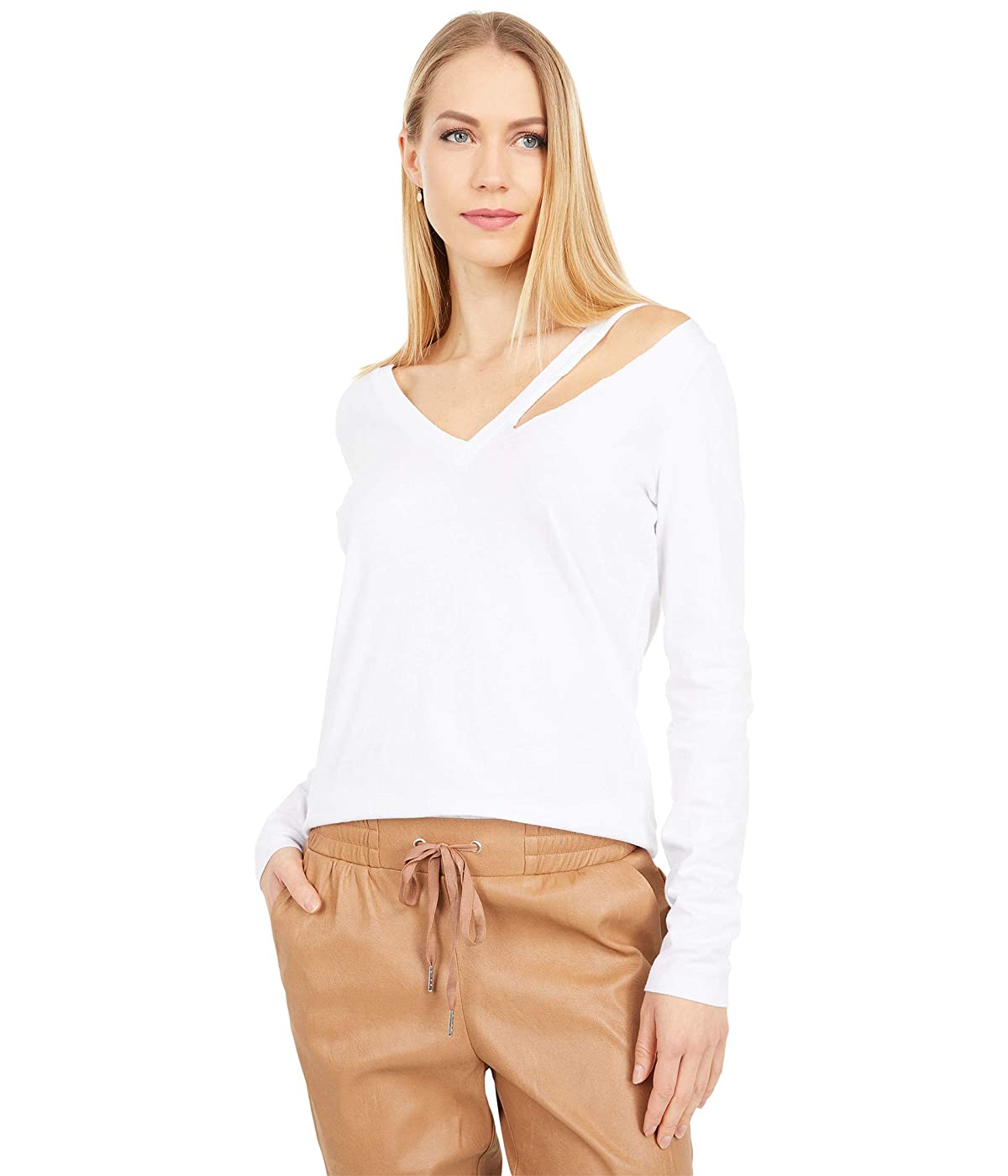 

Лонгслив n:philanthropy Vicki V-Neck Shirt White,  (46, Лонгслив n:philanthropy Vicki V-Neck Shirt White, M (46)
