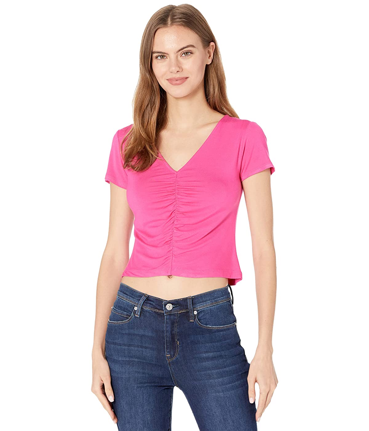 

Футболка 1.STATE Ruched Front Tee Shirt Maui Rose,  (44, Футболка 1.STATE Ruched Front Tee Shirt Maui Rose, S (44)