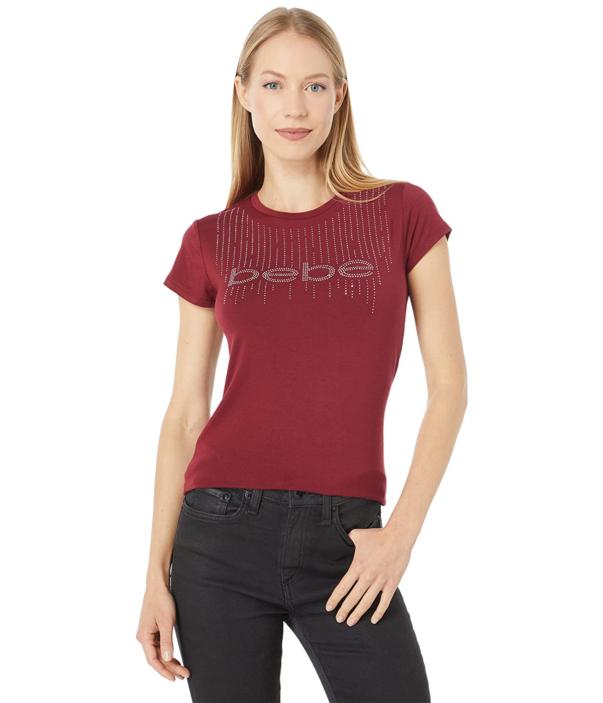 

Футболка bebe Rhinestone Tee Pomegranate,  (48, Футболка bebe Rhinestone Tee Pomegranate, L (48)