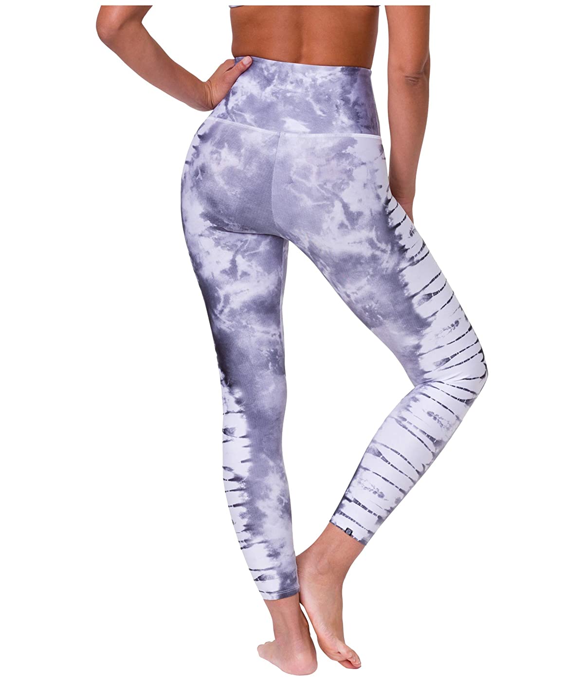 

Леггинсы Onzie High Basic Graphic Midi Light Gray Tie-Dye, XS (42)