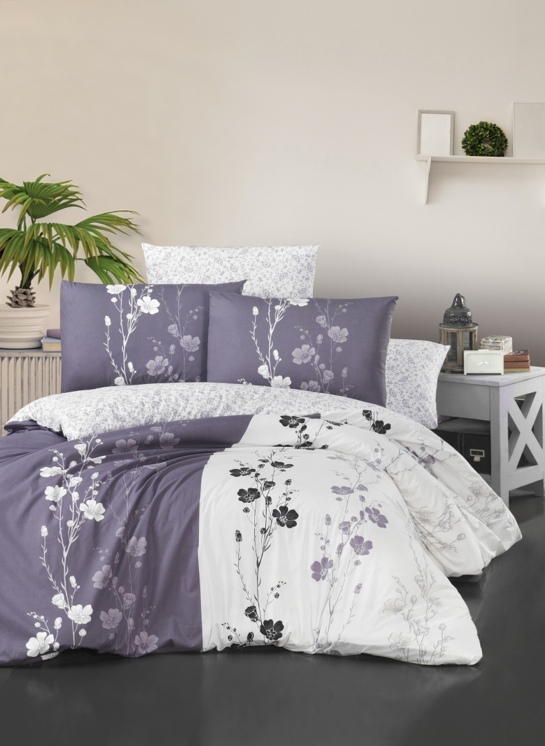 

Постільна білизна First Choice Ranforce 200 х 220 см Camelia Lilac