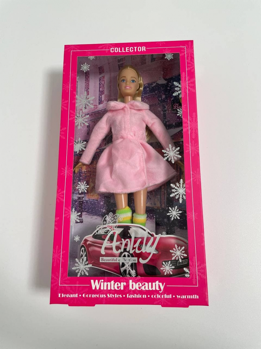 

Кукла Anlily из серии Winter beauty в коробке, В розовом костюме