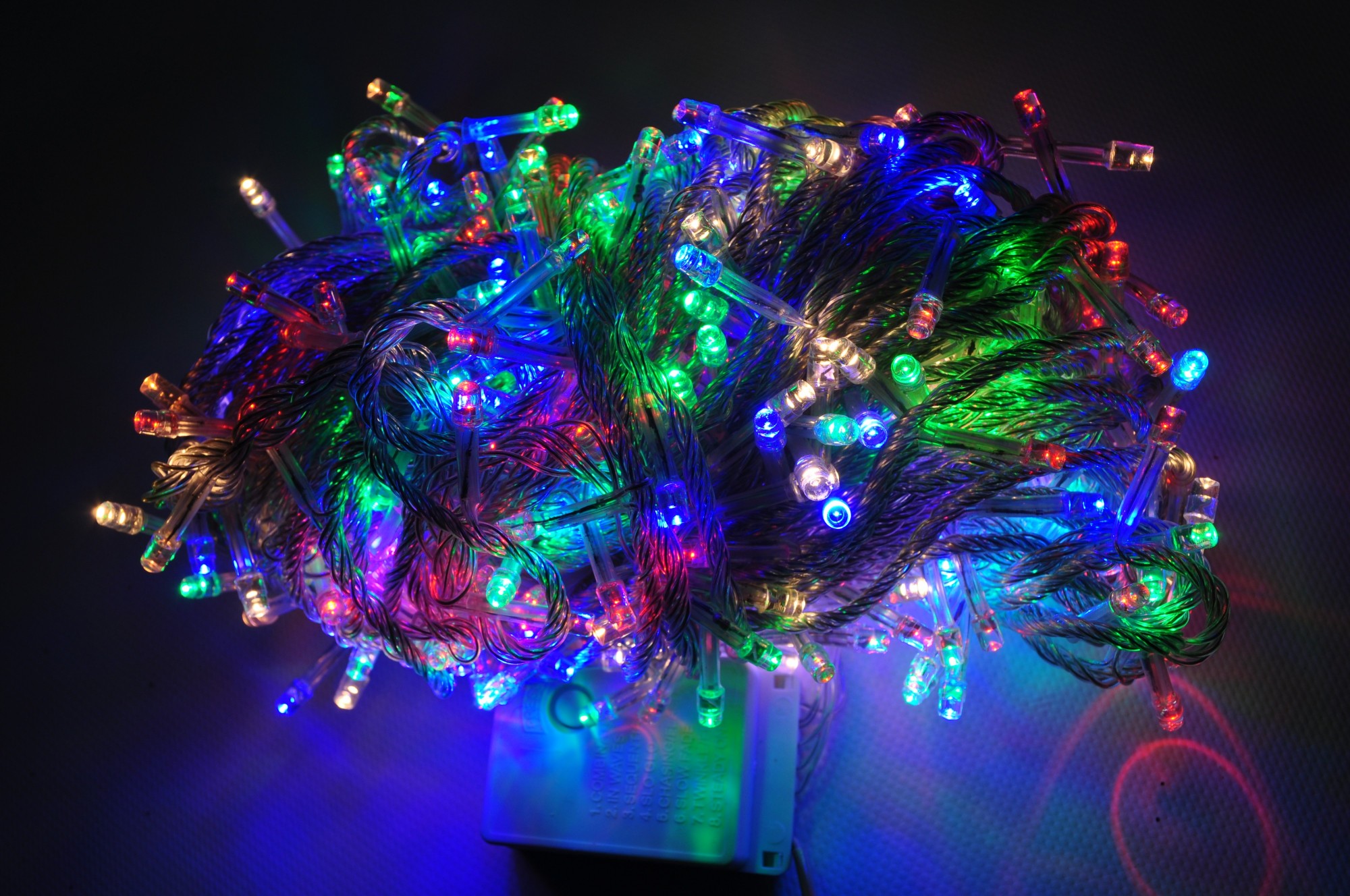 

Гирлянда 400 LED мульти 20 м прозрачный провод с контроллером