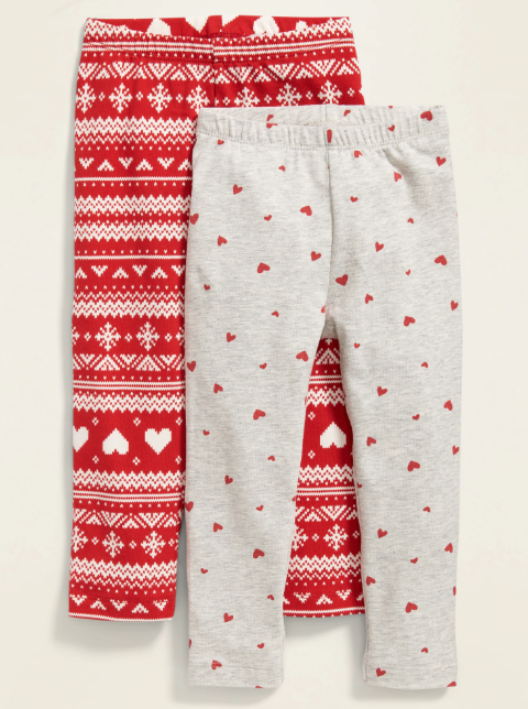 

Лосины Детские Old Navy Набор 2 шт Сердечки 98 см Красный-Серый 340136/23