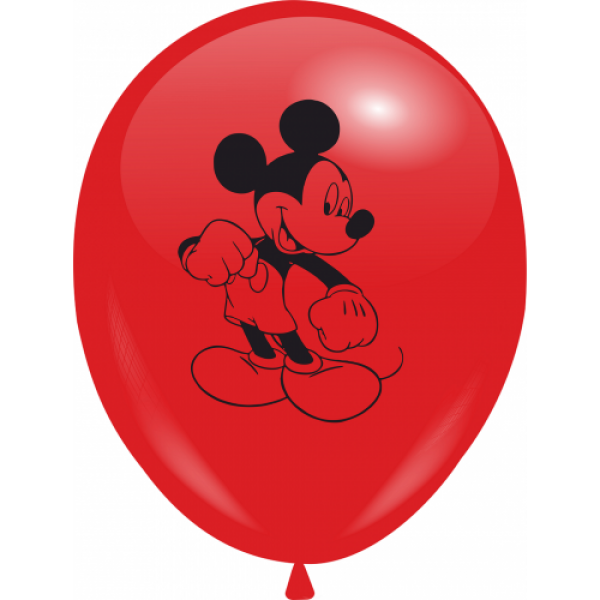 

Воздушные шары Микки 1 сторона c рисунком 12"/30 см красный DREAM BALLOONS (Таиланд) 100 шт