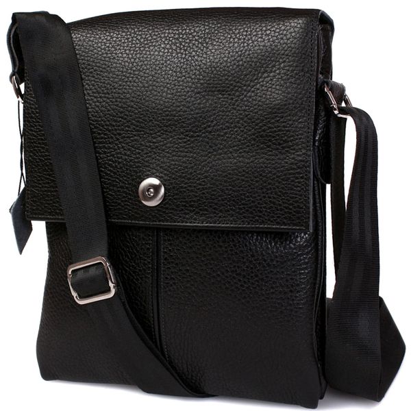 

Мужская кожаная сумка через плечо Alvibag av-98 черная