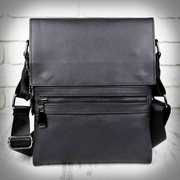 

Повседневная мужская кожаная сумка Alvibag AV0199GL-BLACK