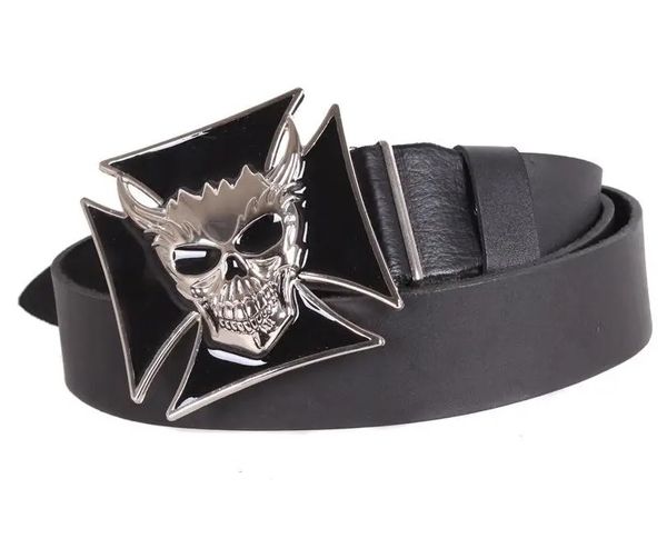 

Кожаный ремень бляхой Devil D-Belts S0805 черный (130 см х 4 см)