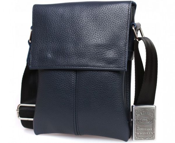 

Кожаная сумка через плечо Alvibag AV-041-3 синяя