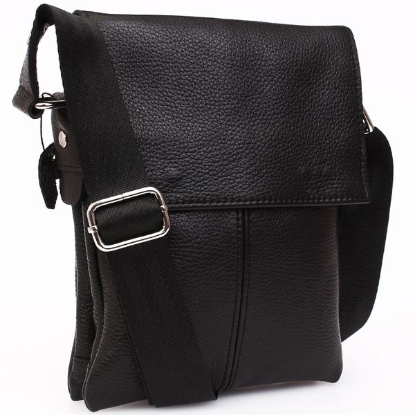 

Кожаная сумка через плечо Alvibag AV-041-1 черная