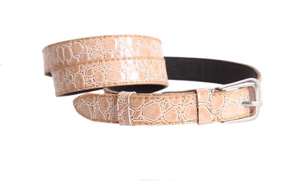 

Женский узкий ремень кожзам D-Belts S0499 телесный (90-105 см х 1 см)
