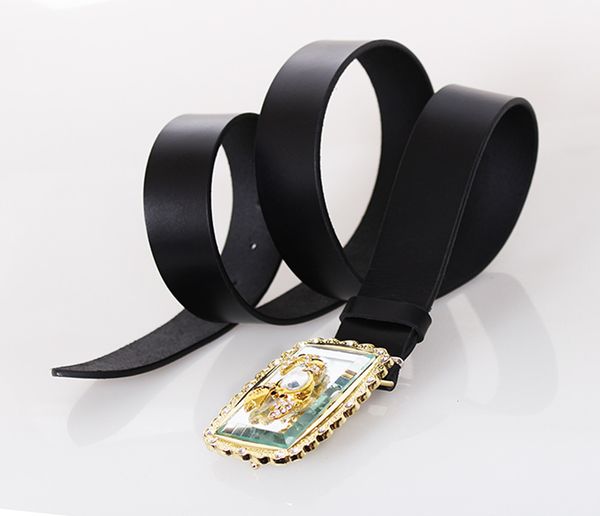 

Женский кожаный ремень под джинсы D-Belts S1451 черный (125 см х 4 см)