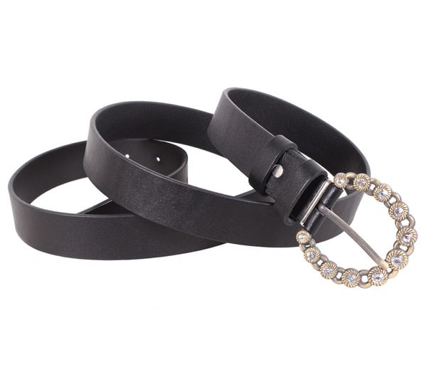 

Великолепный женский пояс из кожи D-Belts S0894 черный (115 см х 3 см)