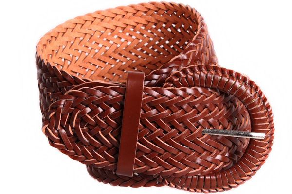 

Кожаный пояс для женщин высокого качества D-Belts S0137 коричневый (105 см х 5.5 см)