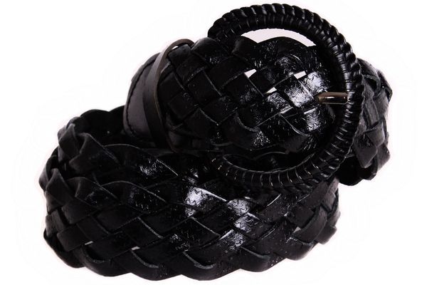 

Джинсовый плетеный пояс для женщин 105 см. D-Belts S0730 черный (105см х 4 см)