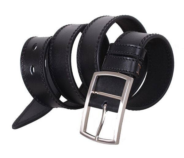 

Мужской кожаный ремень D-Belts S1385 черный (120 см х 4 см)