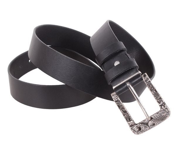 

Женский классический кожаный ремень D-Belts S1143 черный (115-130 см х 4 см)
