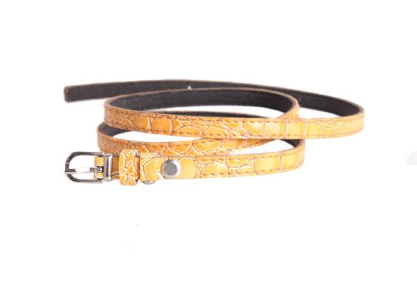

Женский узкий ремень D-Belts S0519 янтарный (100 см х 1 см)