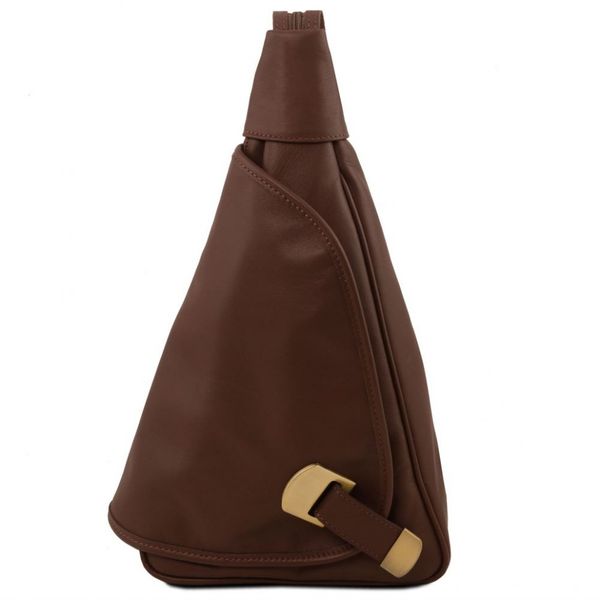 

Женский кожаный рюкзак Tuscany Leather Hanoi TL140966 (Dark brown — темно-коричневый)