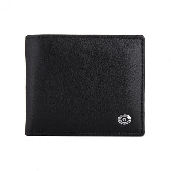 

Мужской кожаный кошелек ST Leather (ST-3) 98442 Черный